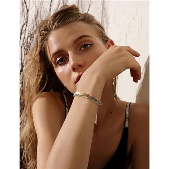 Adjustable Slider Bracelets for Women Bar Friendship Bangle Bracelet for Women - Picture 3 of 7